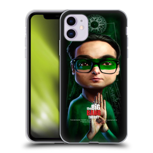 The Big Bang Theory Caricature Leonard Hofstadter Soft Gel Case for Apple iPhone 11