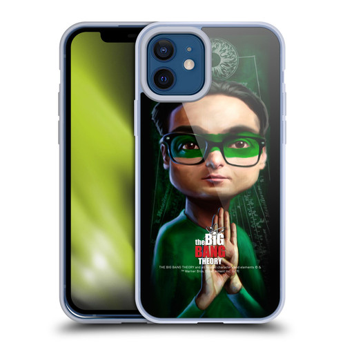 The Big Bang Theory Caricature Leonard Hofstadter Soft Gel Case for Apple iPhone 12 / iPhone 12 Pro