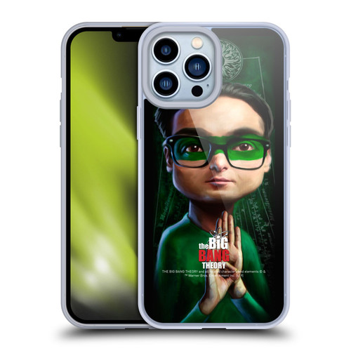 The Big Bang Theory Caricature Leonard Hofstadter Soft Gel Case for Apple iPhone 13 Pro Max