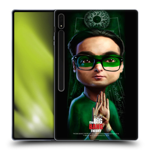 The Big Bang Theory Caricature Leonard Hofstadter Soft Gel Case for Samsung Galaxy Tab S8 Ultra