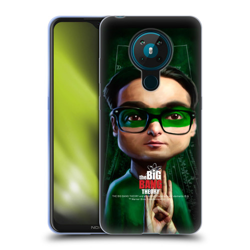 The Big Bang Theory Caricature Leonard Hofstadter Soft Gel Case for Nokia 5.3