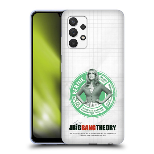 The Big Bang Theory Character Attributes Bernadette Soft Gel Case for Samsung Galaxy A32 (2021)