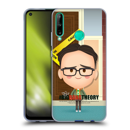 The Big Bang Theory Character Art Leonard Soft Gel Case for Huawei P40 lite E