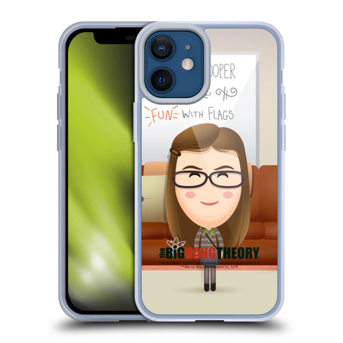 The Big Bang Theory Character Art Amy Soft Gel Case for Apple iPhone 12 Mini