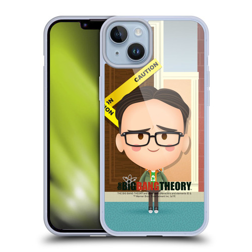 The Big Bang Theory Character Art Leonard Soft Gel Case for Apple iPhone 14 Plus