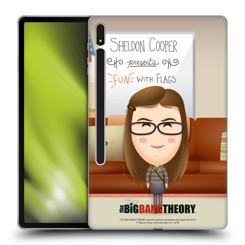 The Big Bang Theory Character Art Amy Soft Gel Case for Samsung Galaxy Tab S8 Plus