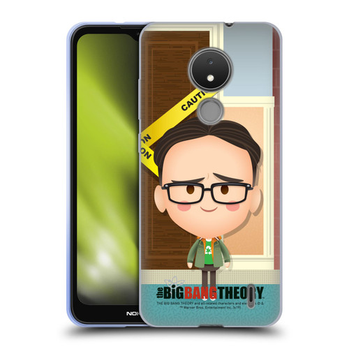 The Big Bang Theory Character Art Leonard Soft Gel Case for Nokia C21