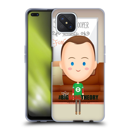 The Big Bang Theory Character Art Sheldon Soft Gel Case for OPPO Reno4 Z 5G