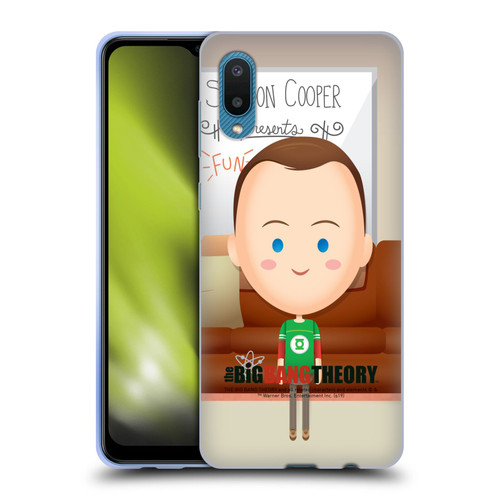 The Big Bang Theory Character Art Sheldon Soft Gel Case for Samsung Galaxy A02/M02 (2021)