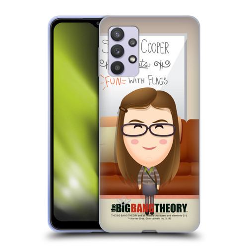 The Big Bang Theory Character Art Amy Soft Gel Case for Samsung Galaxy A32 5G / M32 5G (2021)