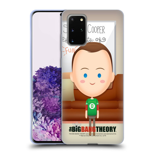 The Big Bang Theory Character Art Sheldon Soft Gel Case for Samsung Galaxy S20+ / S20+ 5G