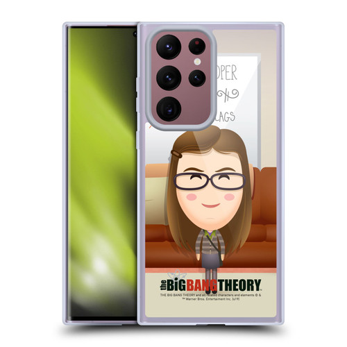 The Big Bang Theory Character Art Amy Soft Gel Case for Samsung Galaxy S22 Ultra 5G