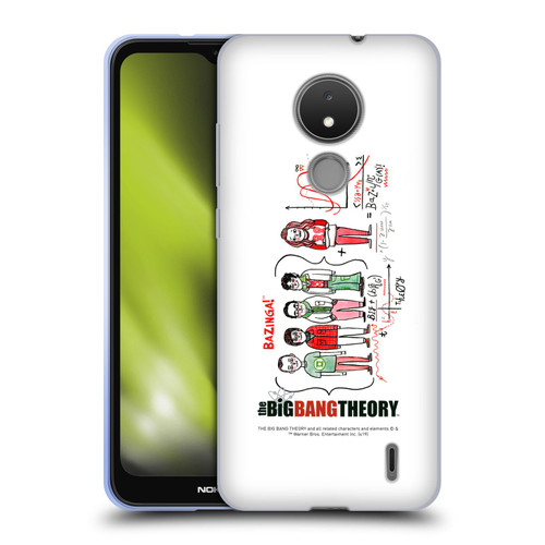The Big Bang Theory Graphics Arts 2 Doodle Group Soft Gel Case for Nokia C21