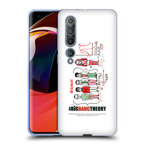 The Big Bang Theory Graphics Arts 2 Doodle Group Soft Gel Case for Xiaomi Mi 10 5G / Mi 10 Pro 5G