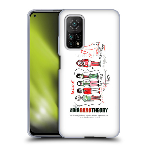 The Big Bang Theory Graphics Arts 2 Doodle Group Soft Gel Case for Xiaomi Mi 10T 5G