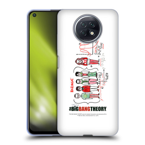 The Big Bang Theory Graphics Arts 2 Doodle Group Soft Gel Case for Xiaomi Redmi Note 9T 5G