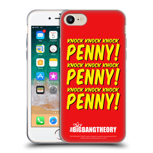 The Big Bang Theory Iconic Sheldon Knock Soft Gel Case for Apple iPhone 7 / 8 / SE 2020 & 2022