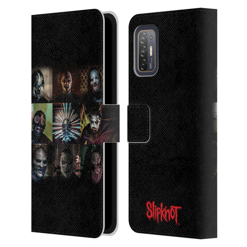 Slipknot Key Art Blocks Leather Book Wallet Case Cover For HTC Desire 21 Pro 5G