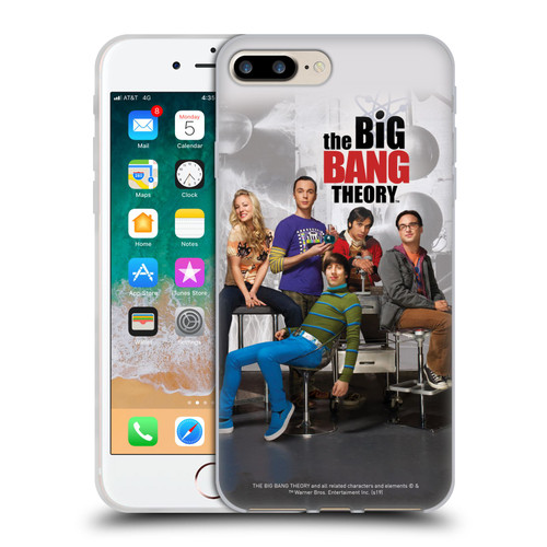 The Big Bang Theory Key Art Season 3 Soft Gel Case for Apple iPhone 7 Plus / iPhone 8 Plus