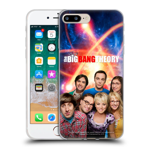 The Big Bang Theory Key Art Season 8 Soft Gel Case for Apple iPhone 7 Plus / iPhone 8 Plus