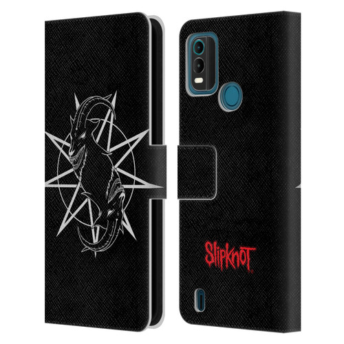 Slipknot Key Art Goat Logo Leather Book Wallet Case Cover For Nokia G11 Plus