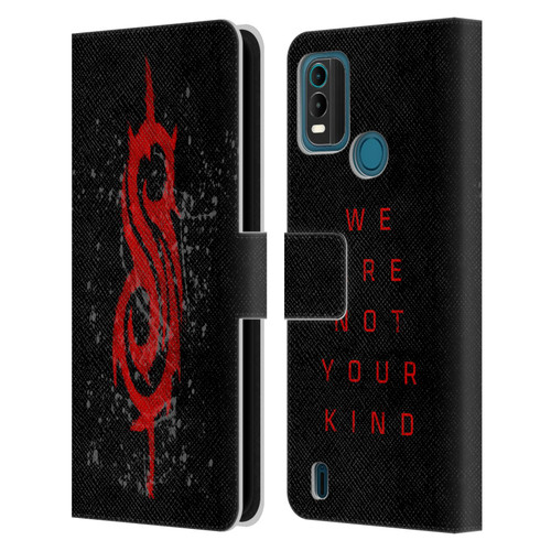 Slipknot We Are Not Your Kind Red Distressed Look Leather Book Wallet Case Cover For Nokia G11 Plus