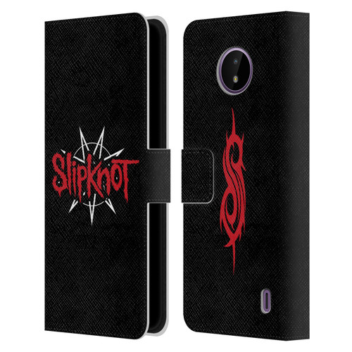 Slipknot We Are Not Your Kind Star Crest Logo Leather Book Wallet Case Cover For Nokia C10 / C20