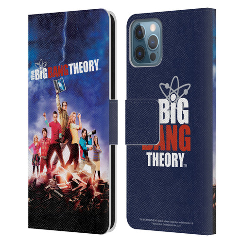 The Big Bang Theory Key Art Season 5 Leather Book Wallet Case Cover For Apple iPhone 12 / iPhone 12 Pro