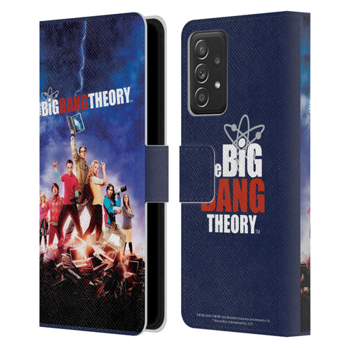 The Big Bang Theory Key Art Season 5 Leather Book Wallet Case Cover For Samsung Galaxy A52 / A52s / 5G (2021)