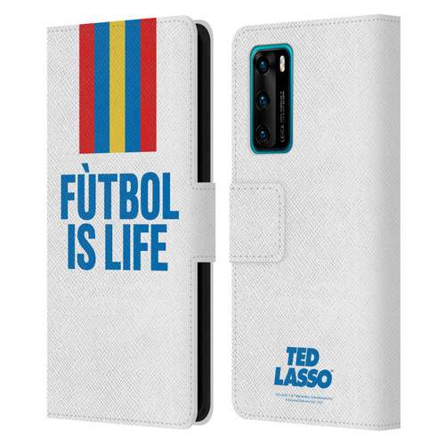 Ted Lasso Season 1 Graphics Futbol Is Life Leather Book Wallet Case Cover For Huawei P40 5G