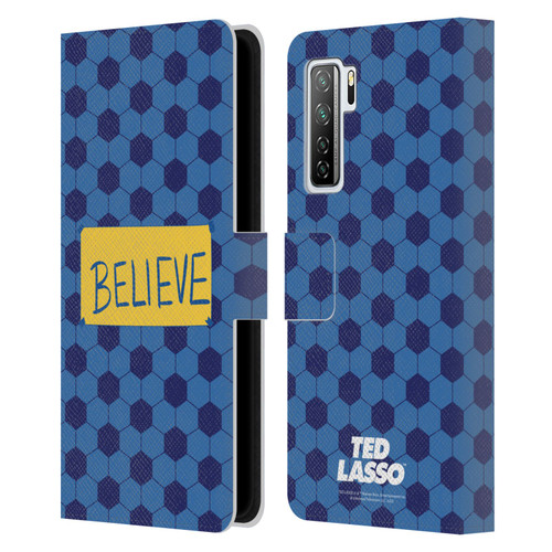 Ted Lasso Season 1 Graphics Believe Leather Book Wallet Case Cover For Huawei Nova 7 SE/P40 Lite 5G