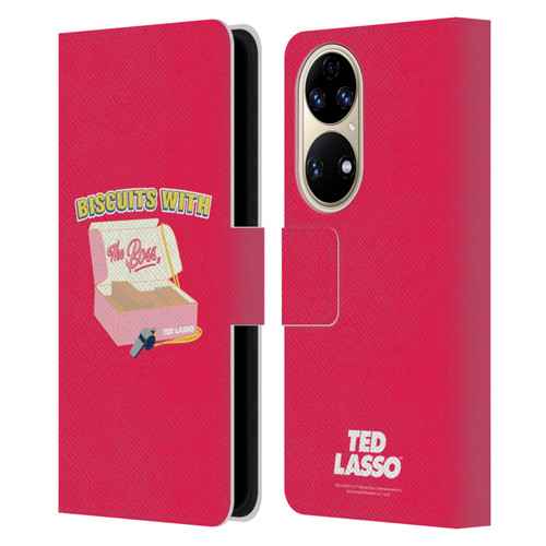 Ted Lasso Season 1 Graphics Biscuits With The Boss Leather Book Wallet Case Cover For Huawei P50