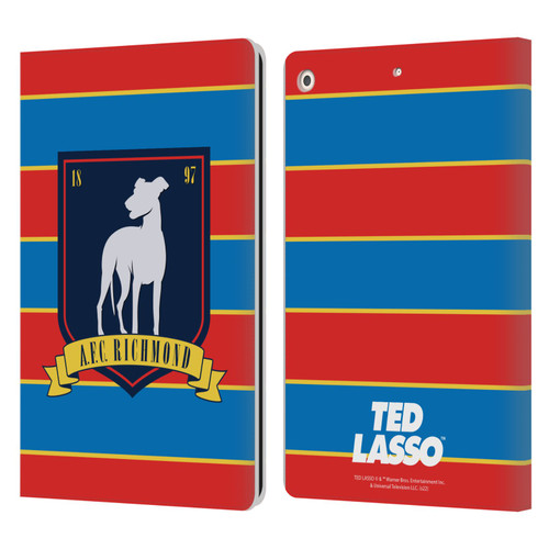Ted Lasso Season 1 Graphics A.F.C Richmond Stripes Leather Book Wallet Case Cover For Apple iPad 10.2 2019/2020/2021