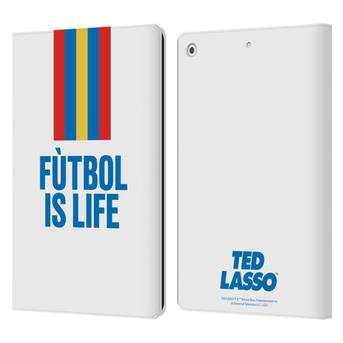 Ted Lasso Season 1 Graphics Futbol Is Life Leather Book Wallet Case Cover For Apple iPad 10.2 2019/2020/2021