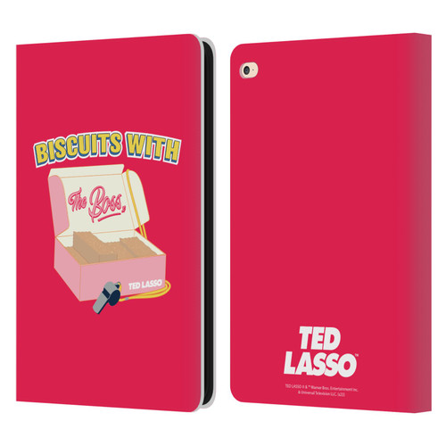 Ted Lasso Season 1 Graphics Biscuits With The Boss Leather Book Wallet Case Cover For Apple iPad Air 2 (2014)