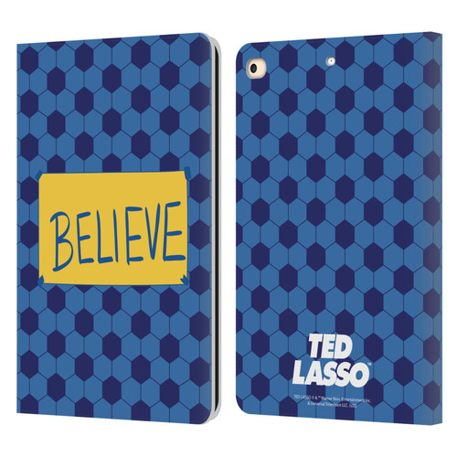 Ted Lasso Season 1 Graphics Believe Leather Book Wallet Case Cover For Apple iPad 9.7 2017 / iPad 9.7 2018