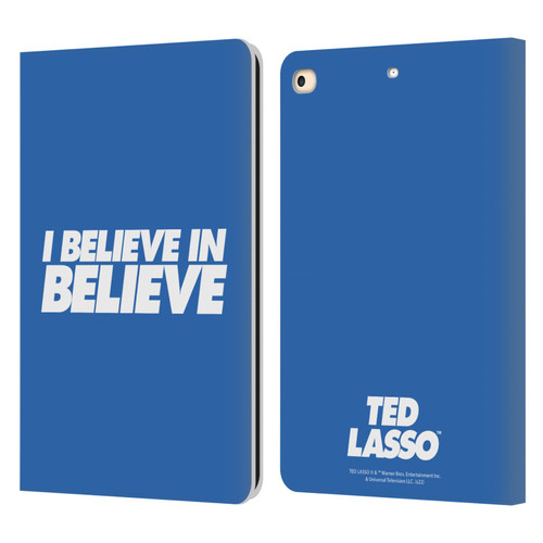Ted Lasso Season 1 Graphics I Believe In Believe Leather Book Wallet Case Cover For Apple iPad 9.7 2017 / iPad 9.7 2018