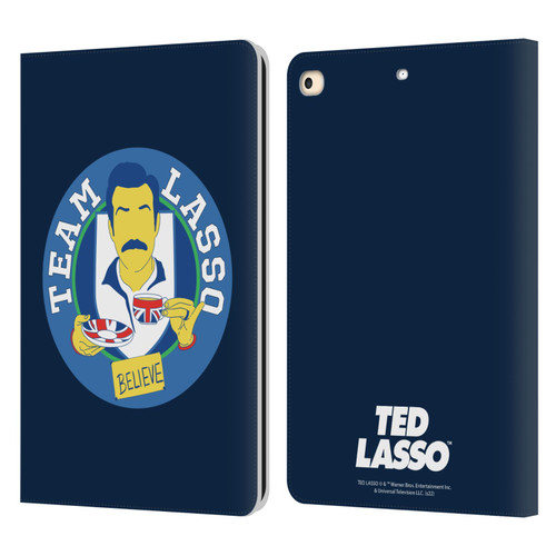 Ted Lasso Season 1 Graphics Team Lasso Leather Book Wallet Case Cover For Apple iPad 9.7 2017 / iPad 9.7 2018