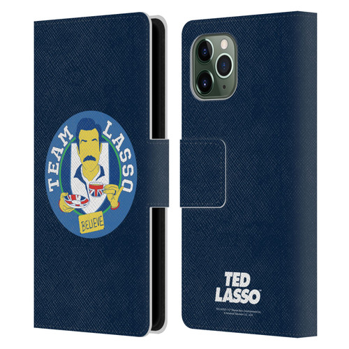 Ted Lasso Season 1 Graphics Team Lasso Leather Book Wallet Case Cover For Apple iPhone 11 Pro