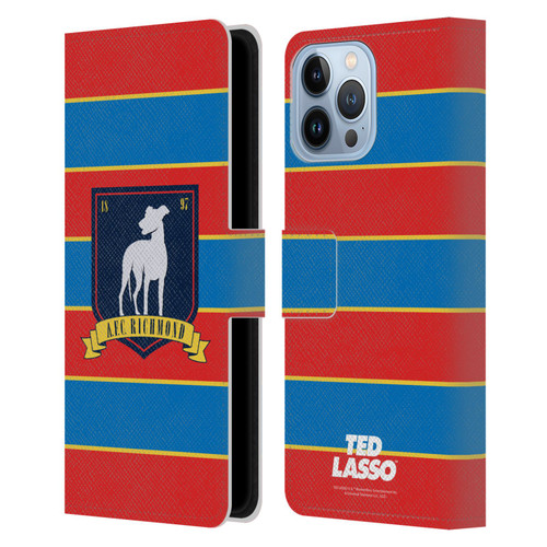 Ted Lasso Season 1 Graphics A.F.C Richmond Stripes Leather Book Wallet Case Cover For Apple iPhone 13 Pro Max