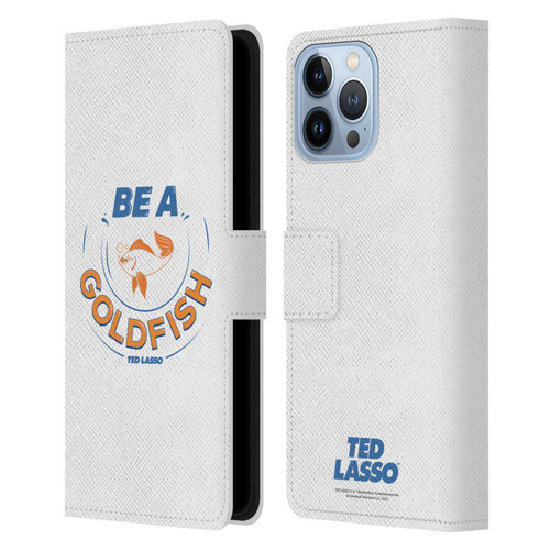 Ted Lasso Season 1 Graphics Be A Goldfish Leather Book Wallet Case Cover For Apple iPhone 13 Pro Max