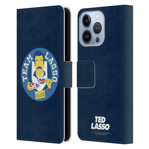 Ted Lasso Season 1 Graphics Team Lasso Leather Book Wallet Case Cover For Apple iPhone 13 Pro