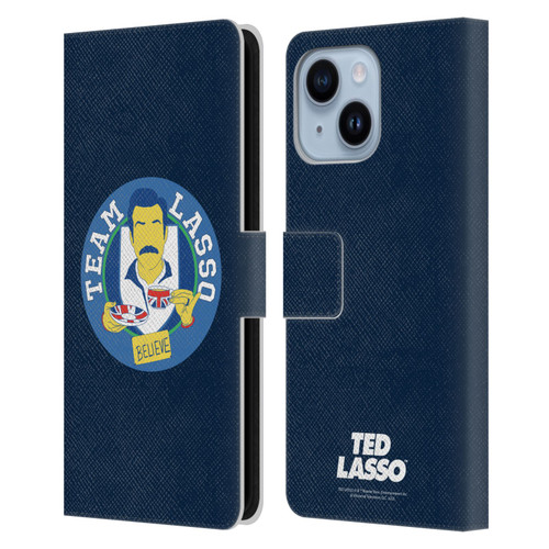 Ted Lasso Season 1 Graphics Team Lasso Leather Book Wallet Case Cover For Apple iPhone 14 Plus