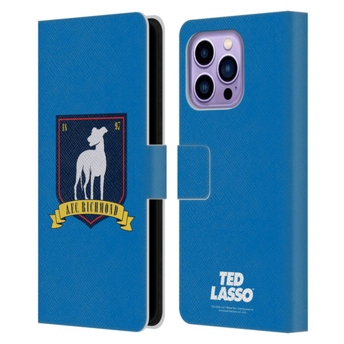 Ted Lasso Season 1 Graphics A.F.C Richmond Leather Book Wallet Case Cover For Apple iPhone 14 Pro Max