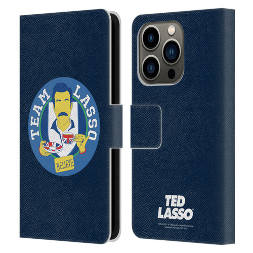 Ted Lasso Season 1 Graphics Team Lasso Leather Book Wallet Case Cover For Apple iPhone 14 Pro