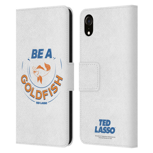 Ted Lasso Season 1 Graphics Be A Goldfish Leather Book Wallet Case Cover For Apple iPhone XR
