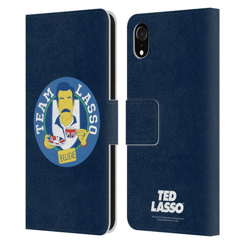 Ted Lasso Season 1 Graphics Team Lasso Leather Book Wallet Case Cover For Apple iPhone XR