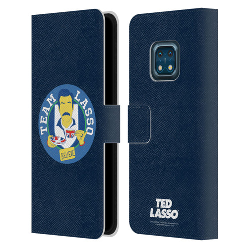 Ted Lasso Season 1 Graphics Team Lasso Leather Book Wallet Case Cover For Nokia XR20