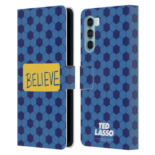 Ted Lasso Season 1 Graphics Believe Leather Book Wallet Case Cover For Motorola Edge S30 / Moto G200 5G