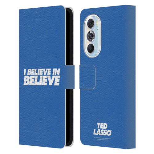 Ted Lasso Season 1 Graphics I Believe In Believe Leather Book Wallet Case Cover For Motorola Edge X30